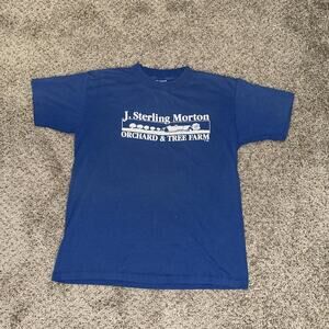 J. Sterling Morton Orchard & Tree Farm Vintage shirt Men’s Large Made in USA